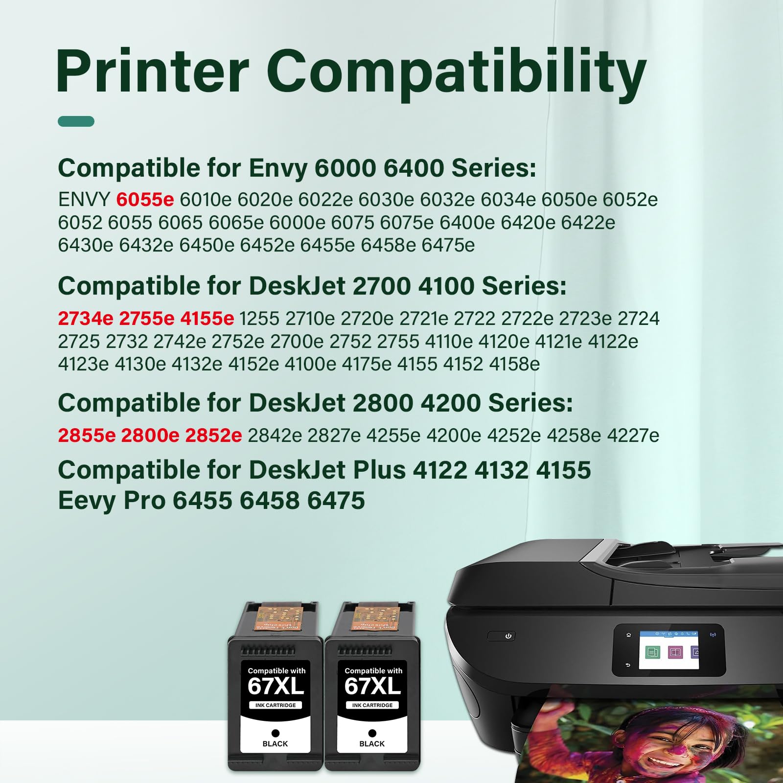 Cool Toner etiqueta de producto con compatibilidades y especificaciones visibles