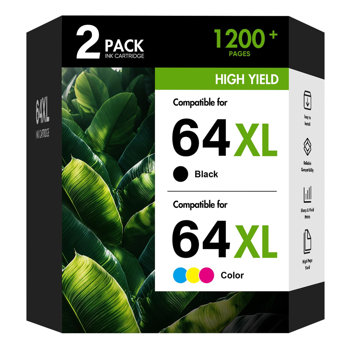 Cool Toner pack frontal mostrando cartuchos 64XL y ahorro inmediato