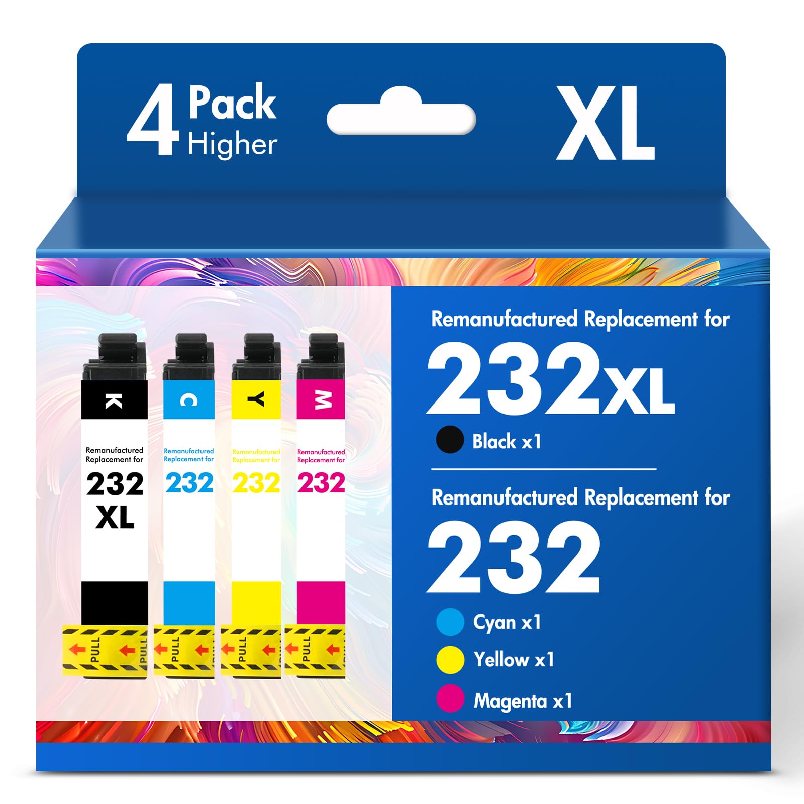 Cool Toner pack frontal mostrando los cuatro cartuchos y ahorro económico