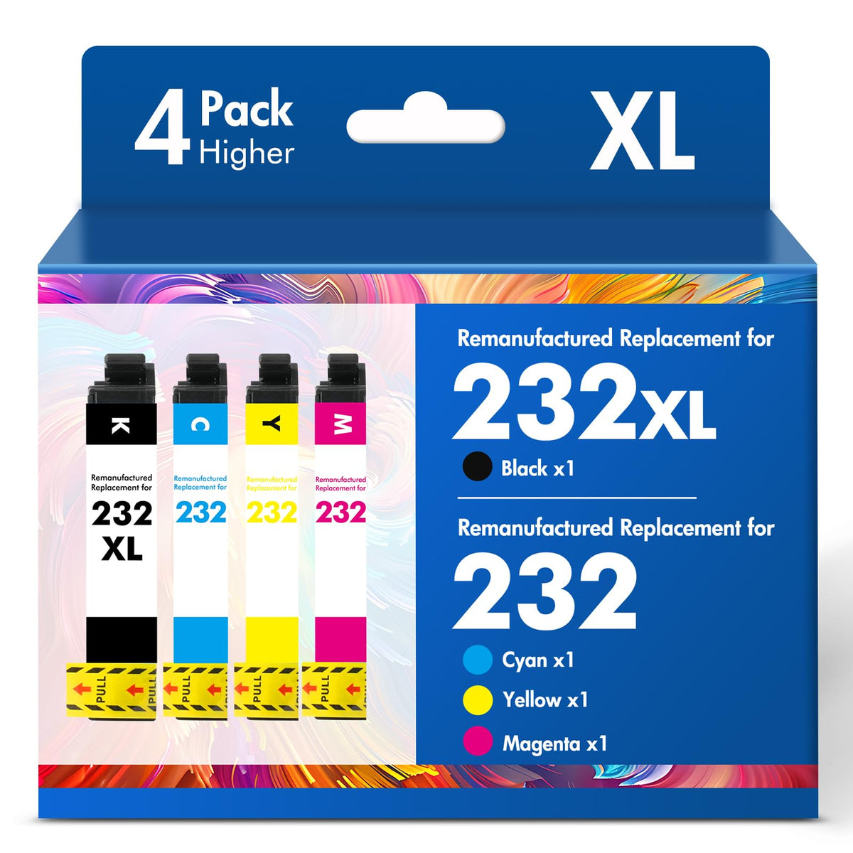 Cool Toner pack frontal mostrando los cuatro cartuchos y ahorro económico