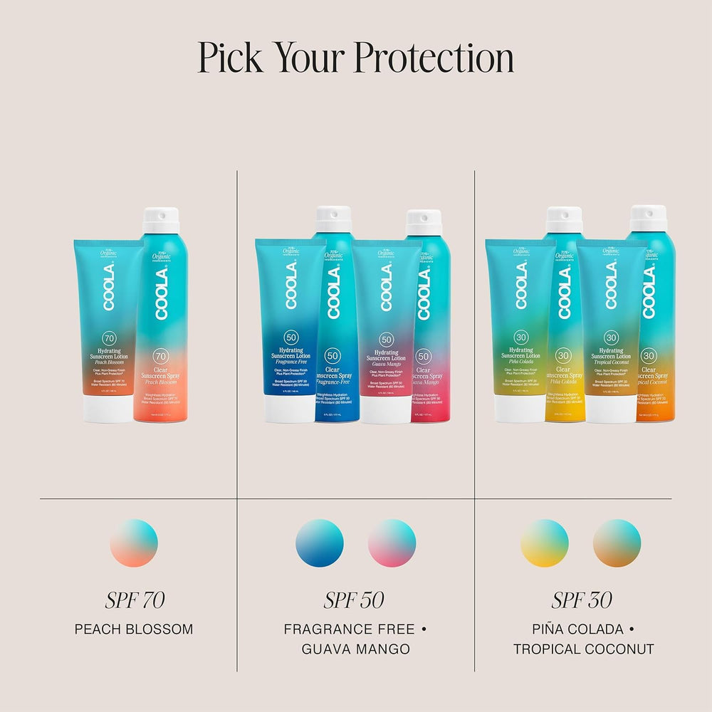 COOLA label close-up showing reef-compliant and clean-ingredient benefit