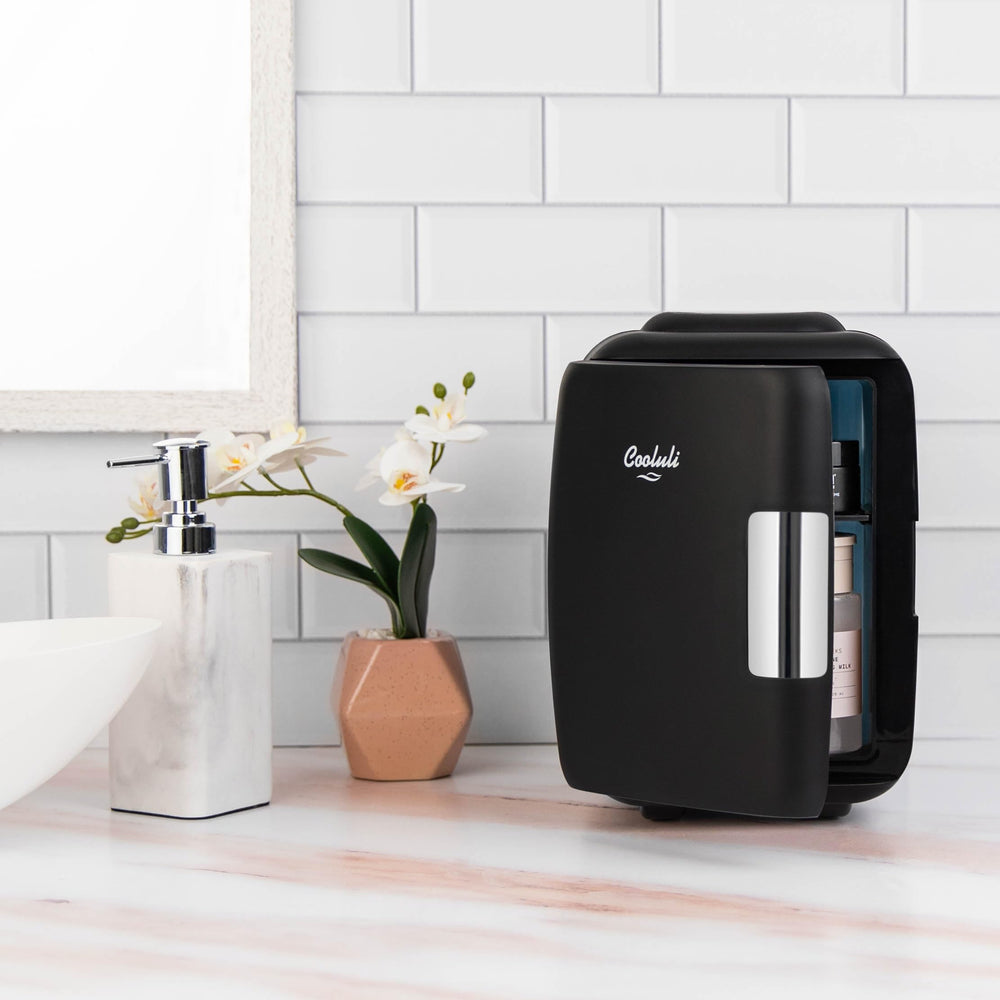 Cooluli Classic 4L in a bedroom lifestyle setting showing quiet, compact convenience
