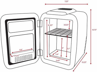 Cooluli Classic 4L with AC, DC, and USB cords highlighting versatile power options