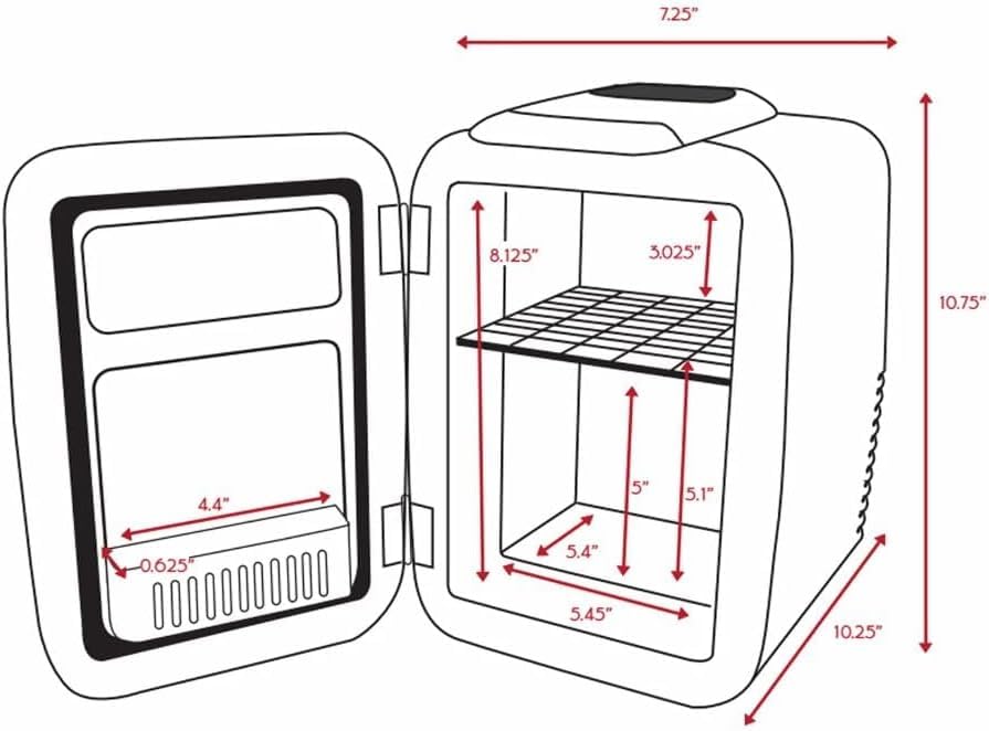 Cooluli Classic 4L with AC, DC, and USB cords highlighting versatile power options