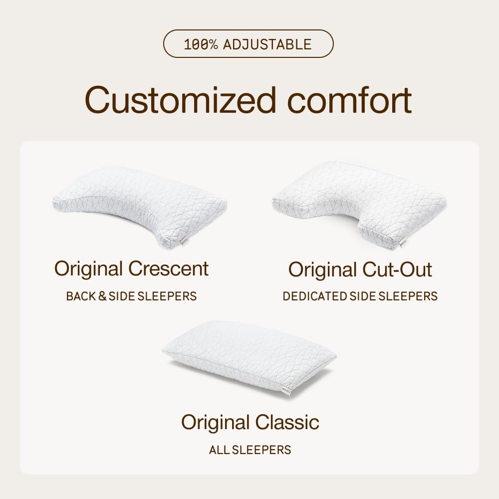 Coop Home Goods boxed pillow with extra Oomph fill packet for customization