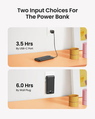 Coowisty built-in cables detail for tangle-free immediate charging
