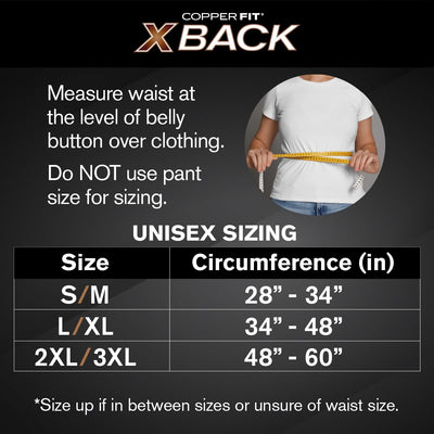 Copper Fit detailed shot of X-style adjustable straps providing customizable compression