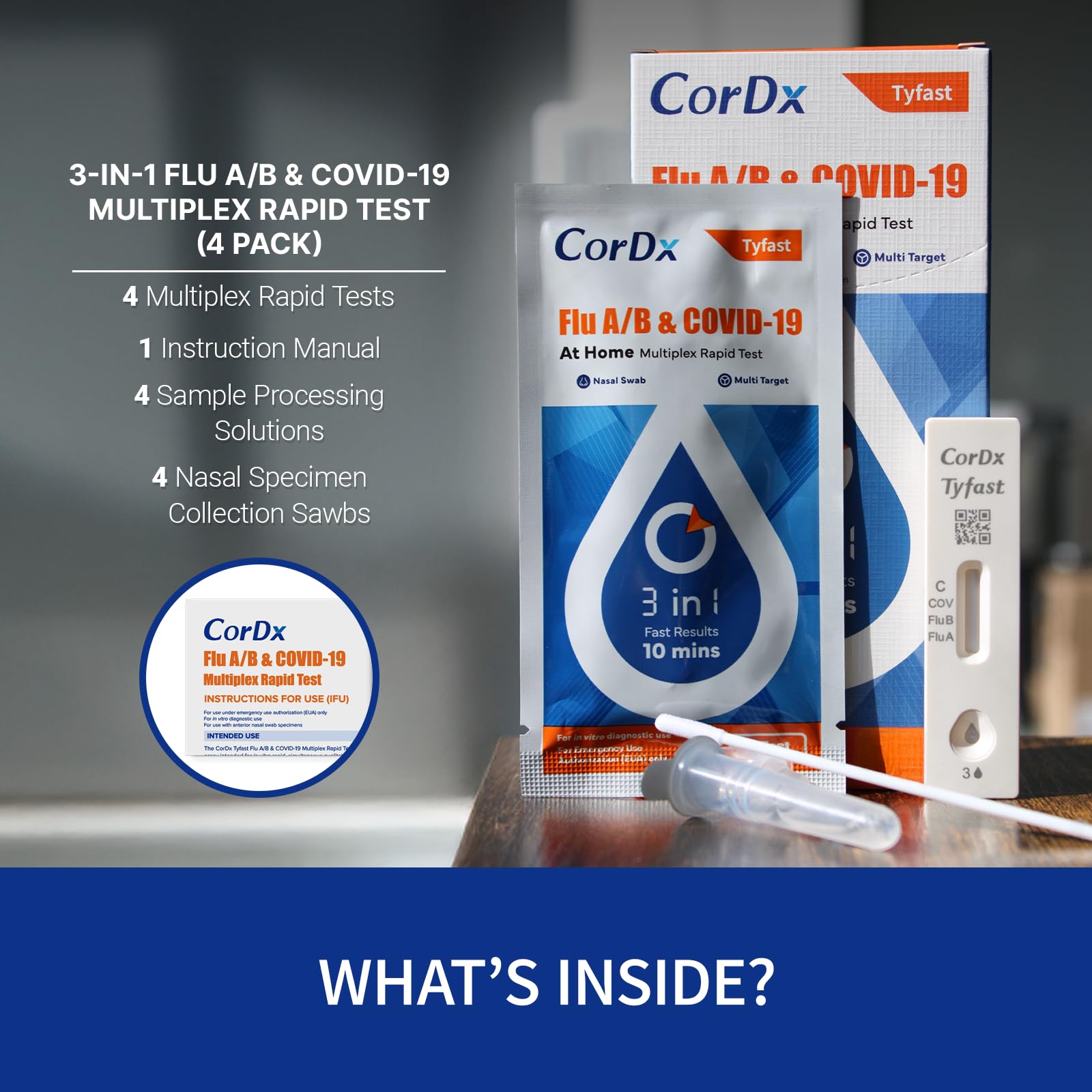 CorDx escenario familiar usando la prueba para decisiones de salud