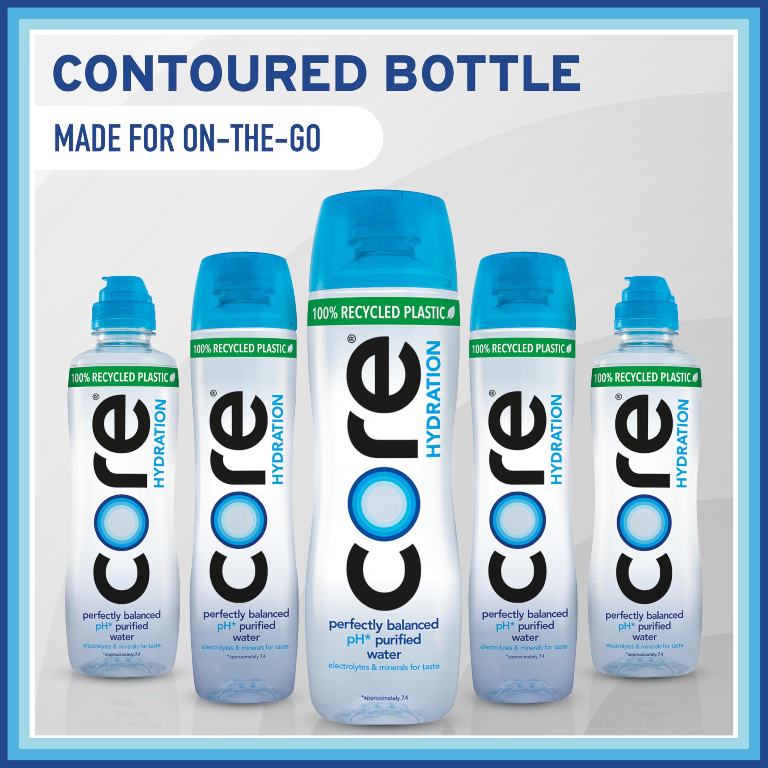 Core botella en ambiente outdoor ideal para actividad y movilidad