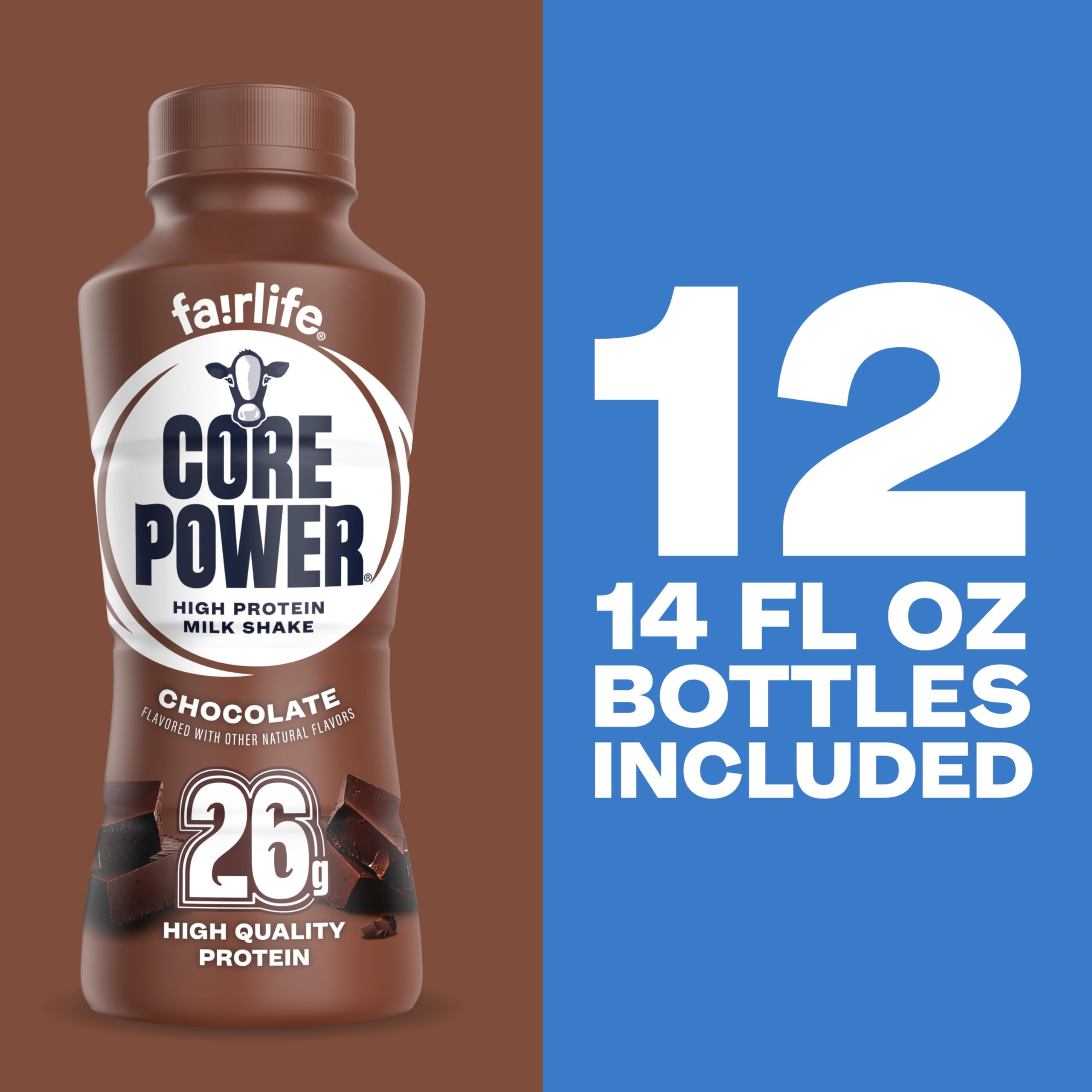 Core Power varias botellas en refrigerador listas para consumir