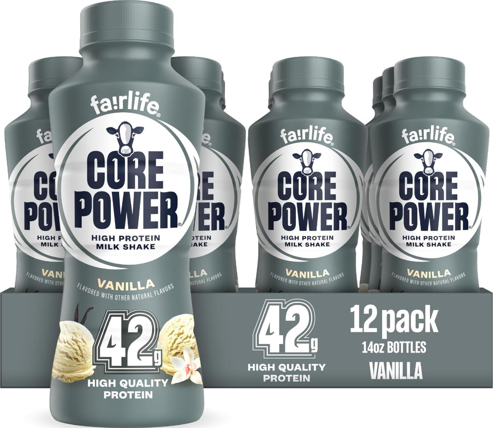 Core Power frontal mostrando diseño de etiqueta y beneficio recuperación