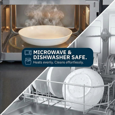 Corelle Versa bowls in dishwasher rack showing easy-clean benefit