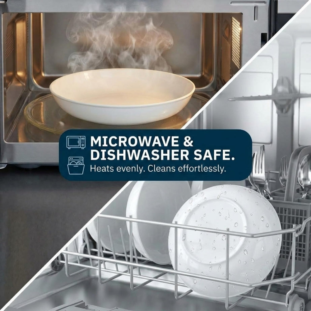 Corelle Versa bowls in dishwasher rack showing easy-clean benefit