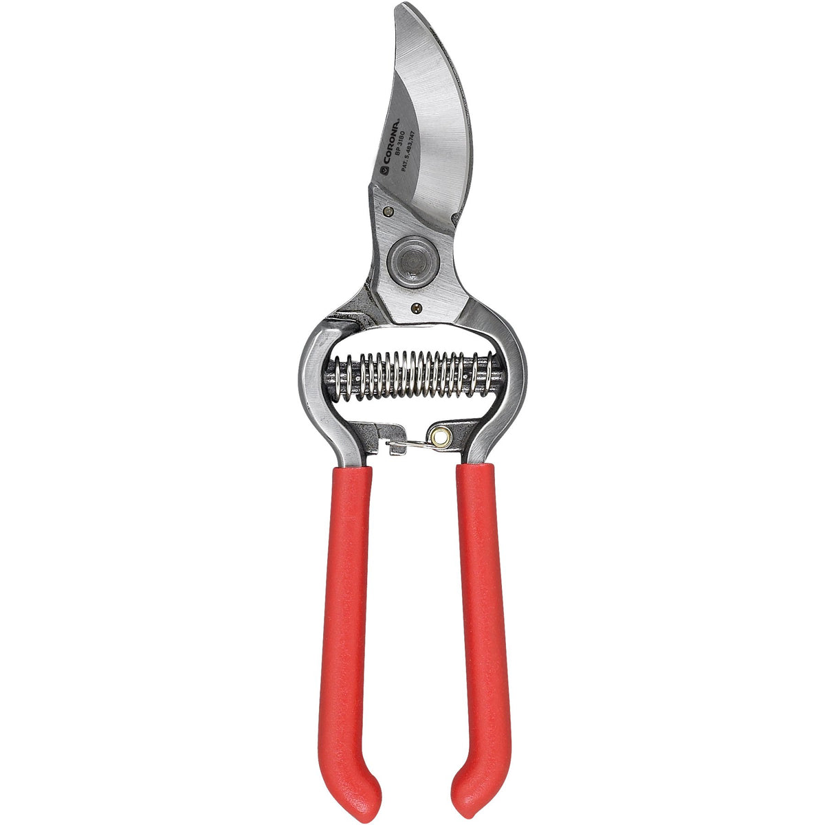 Corona BP 3180D front view showing robust forged construction and bright red handles for visibility