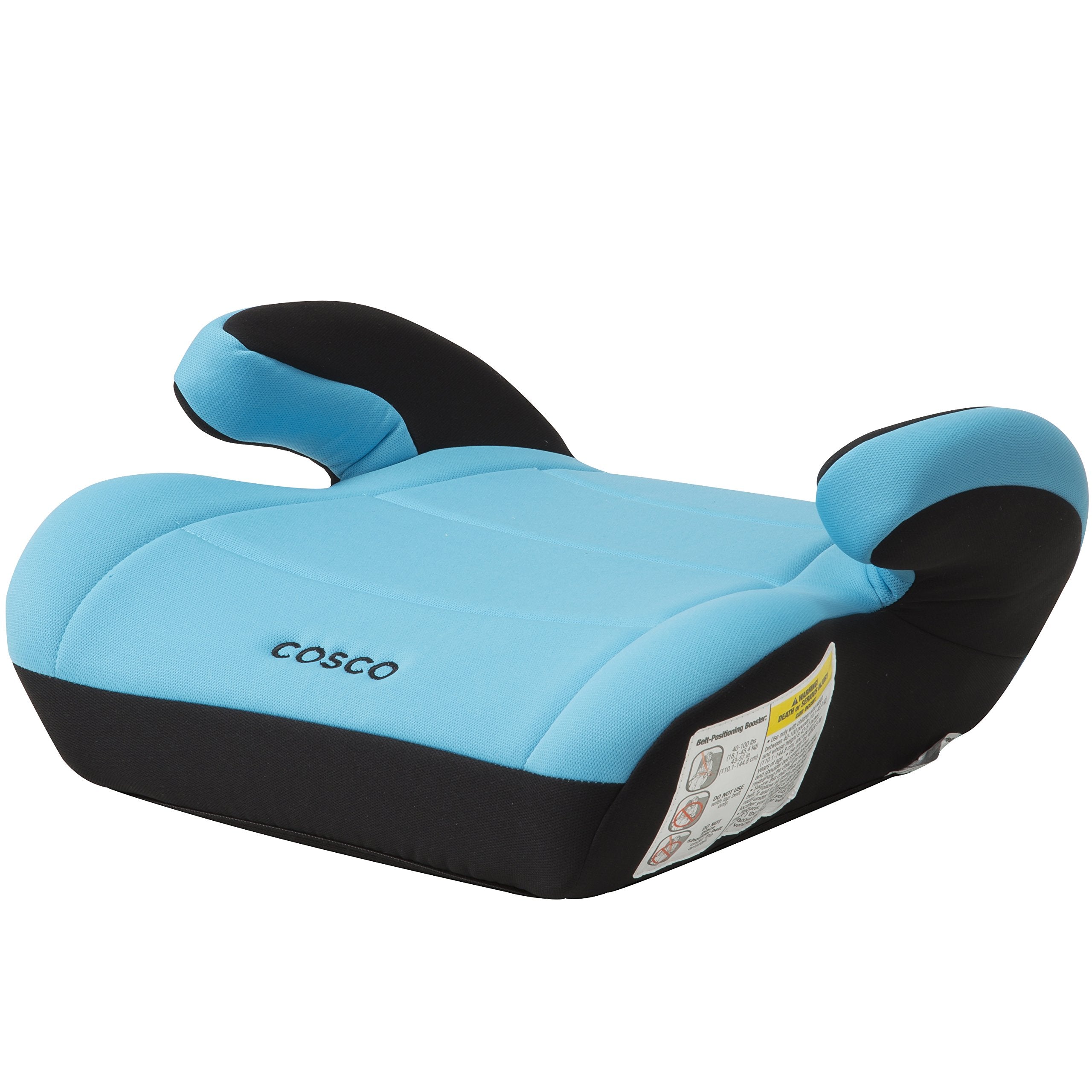 Cosco Topside vista frontal turquesa mostrando base y acolchado para mayor confort