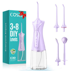 COSLUS C30 vista frontal mostrando botones y depósito, limpieza precisa
