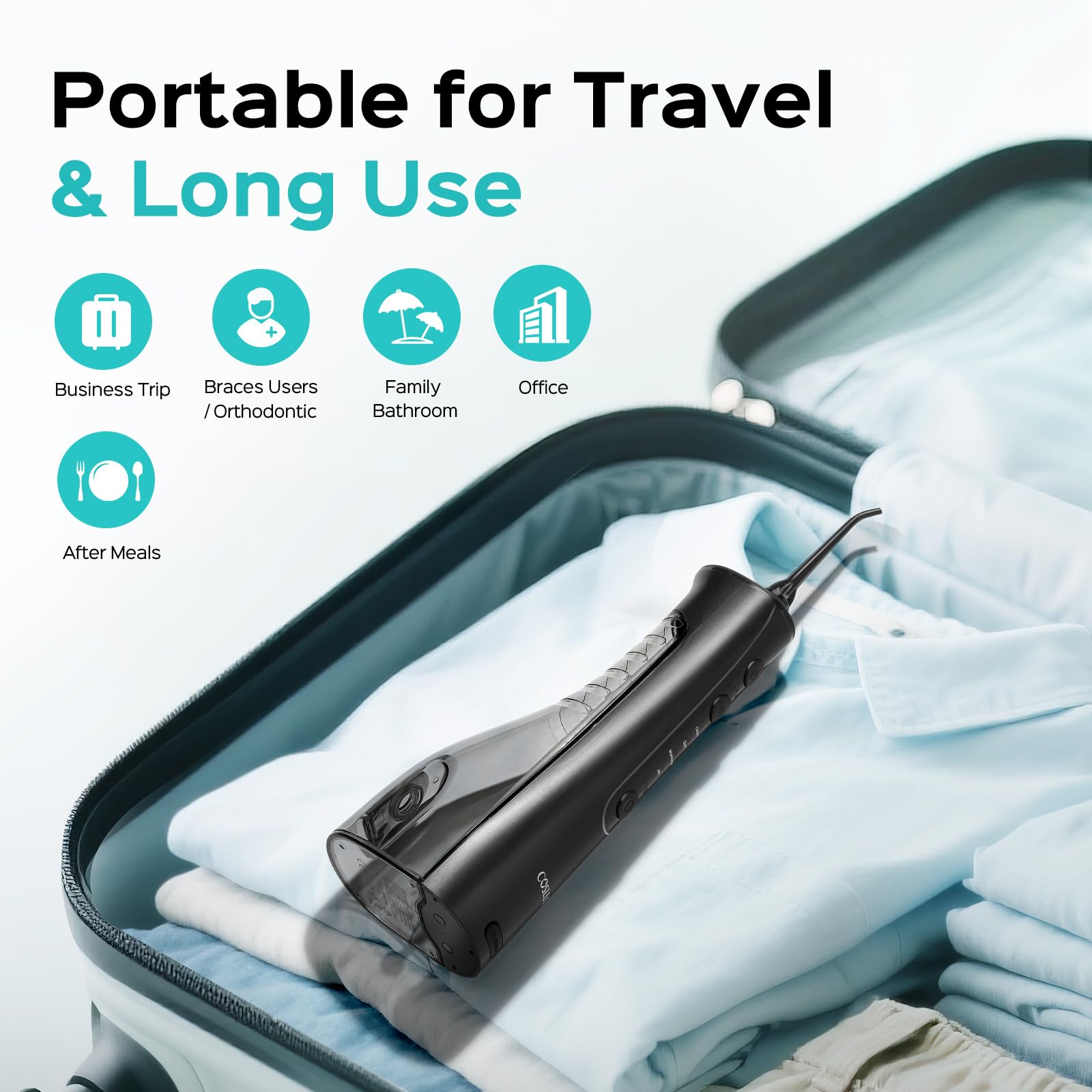 COSLUS C50 puerto de carga Type-C mostrando compatibilidad y carga más eficiente