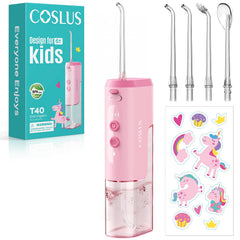COSLUS T40 front profile showing compact design and kid-friendly shape for easier handling