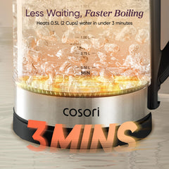 Cosori precision spout close-up for accurate pouring and fewer spills