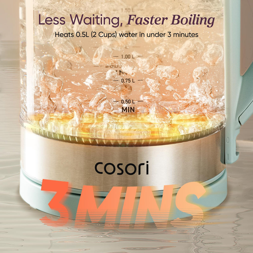 Cosori wide mouth and lid open for easy cleaning and convenient refilling