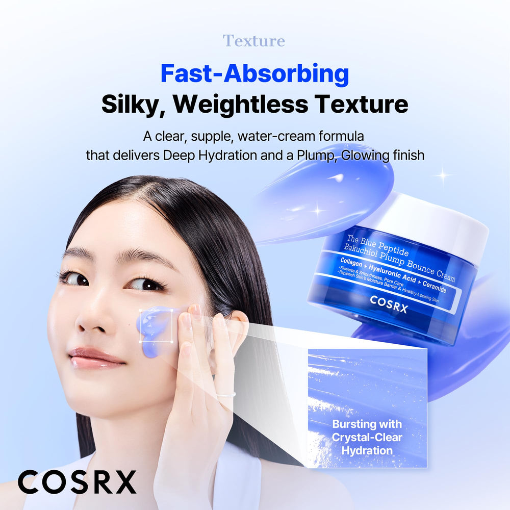COSRX crema aplicada en la mano demostrando facilidad de extensión y acabado