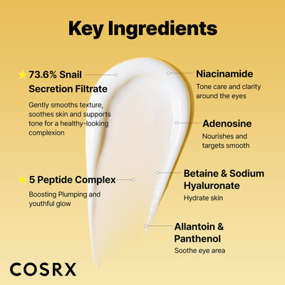 COSRX etiqueta con ingredientes clave para transparencia y confianza