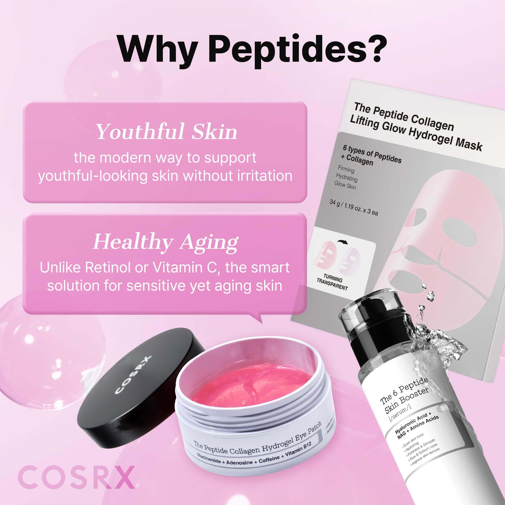 COSRX producto en rutina con Snail 96 Essence y crema hidratante