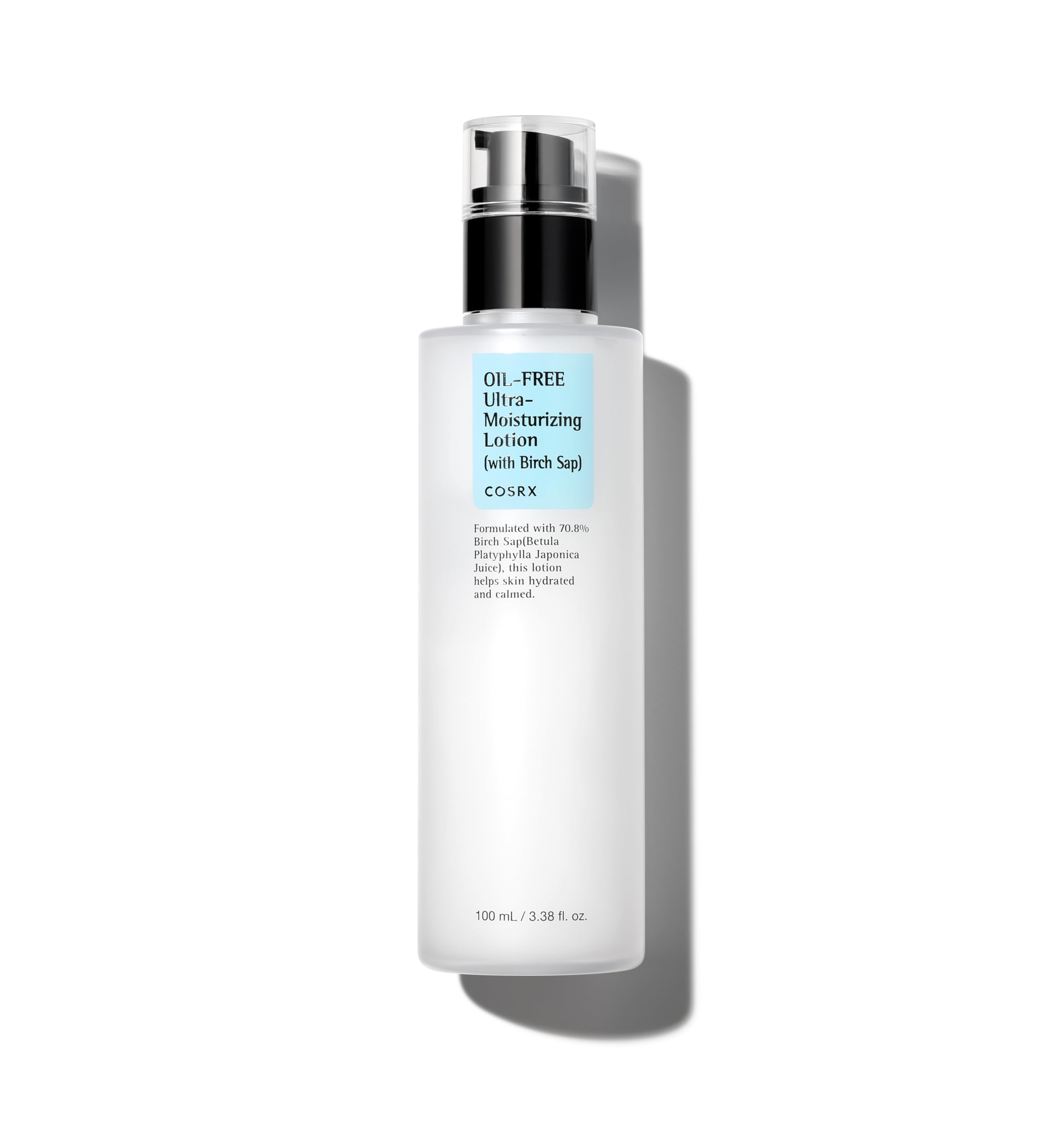 COSRX loción frontal 100 ml mostrando envase y diseño, hidratación ligera
