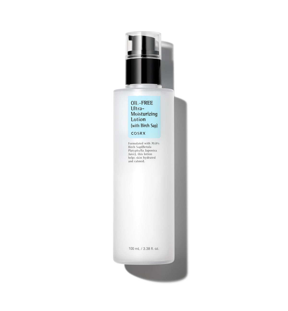 COSRX loción frontal 100 ml mostrando envase y diseño, hidratación ligera