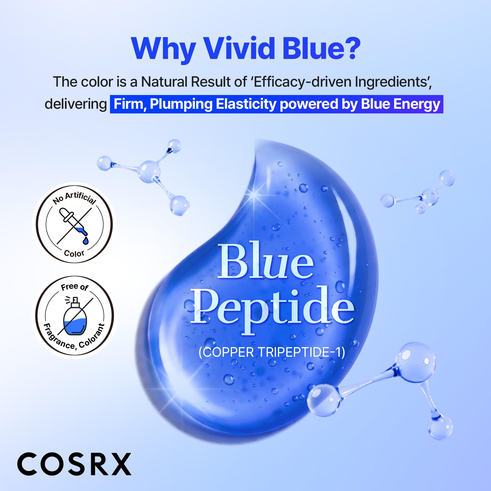 COSRX mano dispensando suero enfatizando control de cantidad