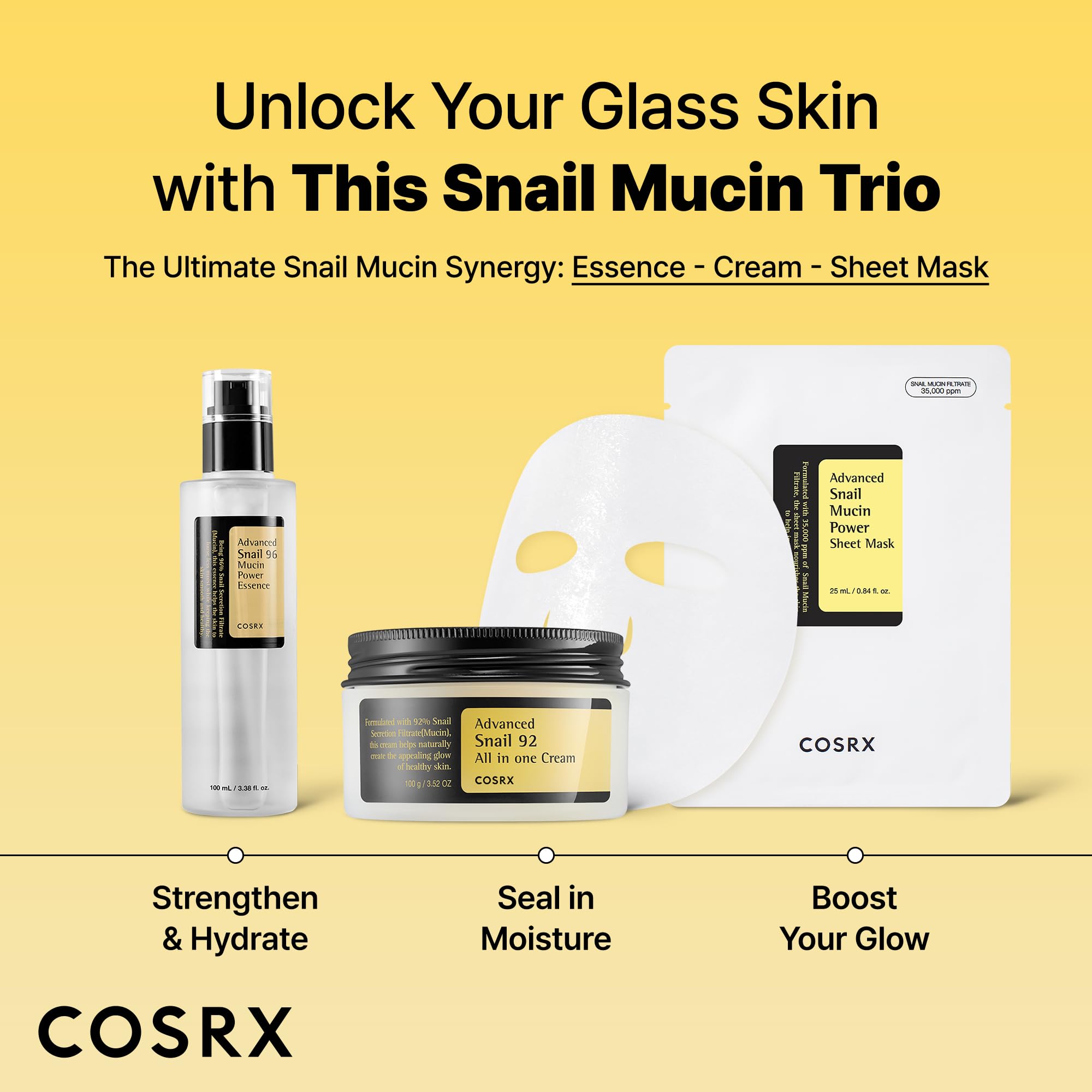 Mascarilla COSRX en mano para comparar tamaño, práctico para viajes
