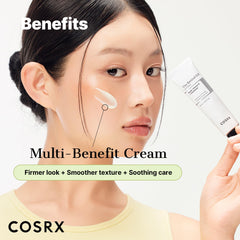 COSRX close-up de la etiqueta que destaca retinol 0.3% y beneficios