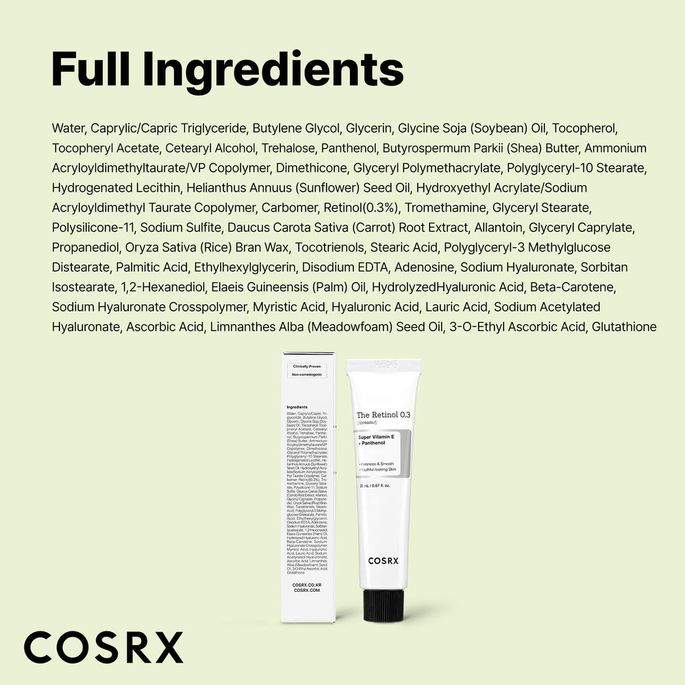 COSRX empaque abierto mostrando la presentación y el contenido