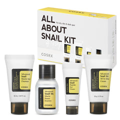 COSRX set frontal en empaque compacto muestra ahorro de espacio