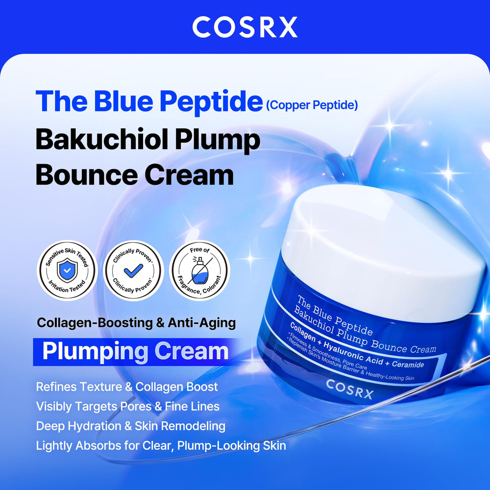 COSRX textura cremosa en primer plano que ilustra absorción ligera y humectación