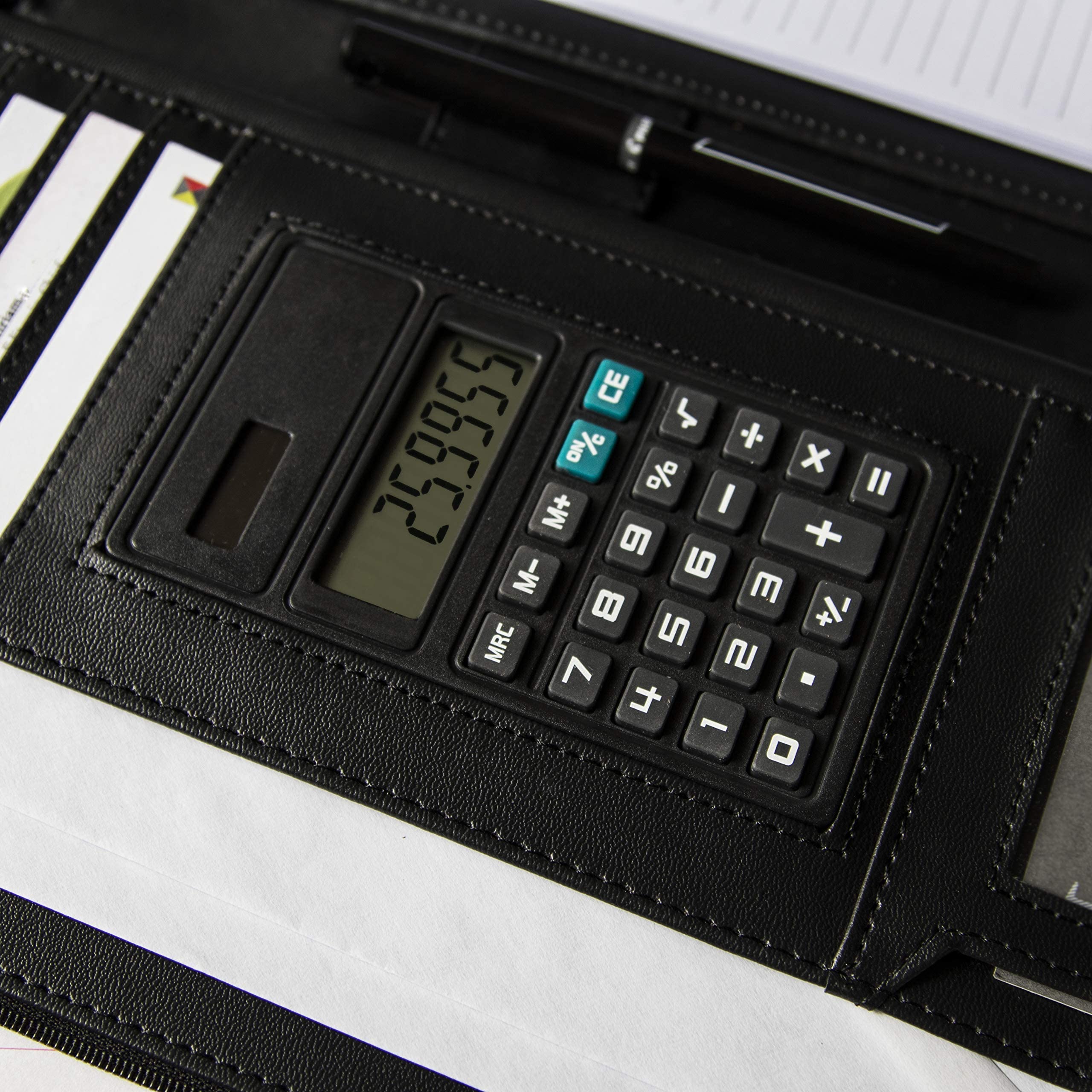 Cossini ranuras para tarjetas y bolsillo para documentos que optimizan espacio