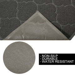 Cosyearn LittleTiger with cat stepping onto mat showing effective litter capture