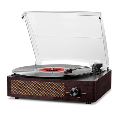 cotsoco front view closed case showing portable retro design and decor benefit