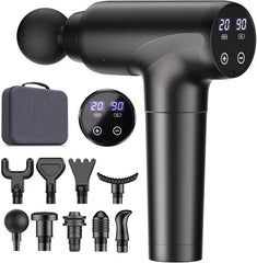 cotsoco pistola de masaje frontal mostrando diseño ergonómico y agarre cómodo