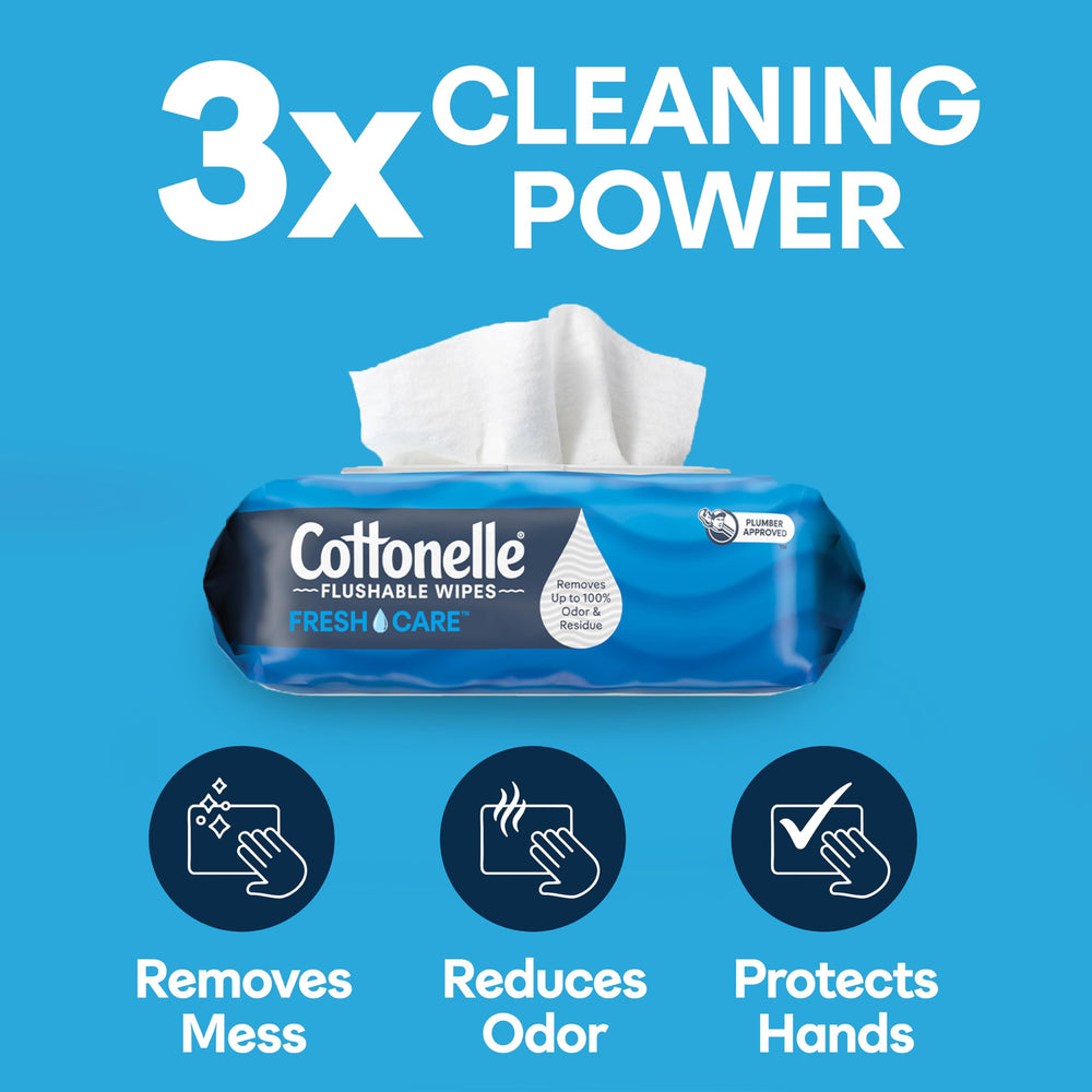 Cottonelle cierre de tapa abatible que mantiene frescura y evita derrames