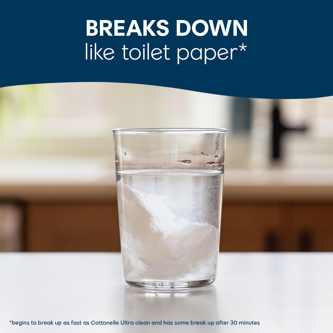 Cottonelle etiqueta con ingredientes sin alcohol ni parabenos para piel sensible