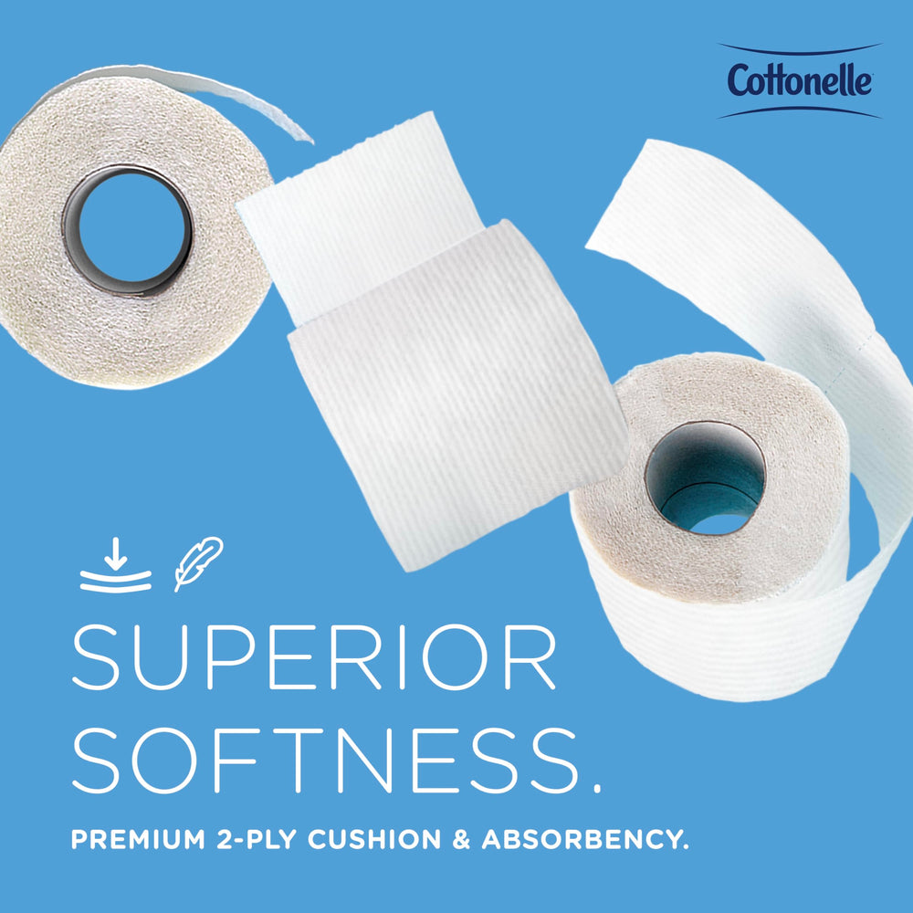 Cottonelle Professional etiqueta con certificación FSC indicando apoyo a la silvicultura responsable