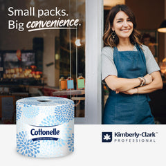 Cottonelle Professional primer plano de la textura de las hojas que sugiere suavidad y resistencia