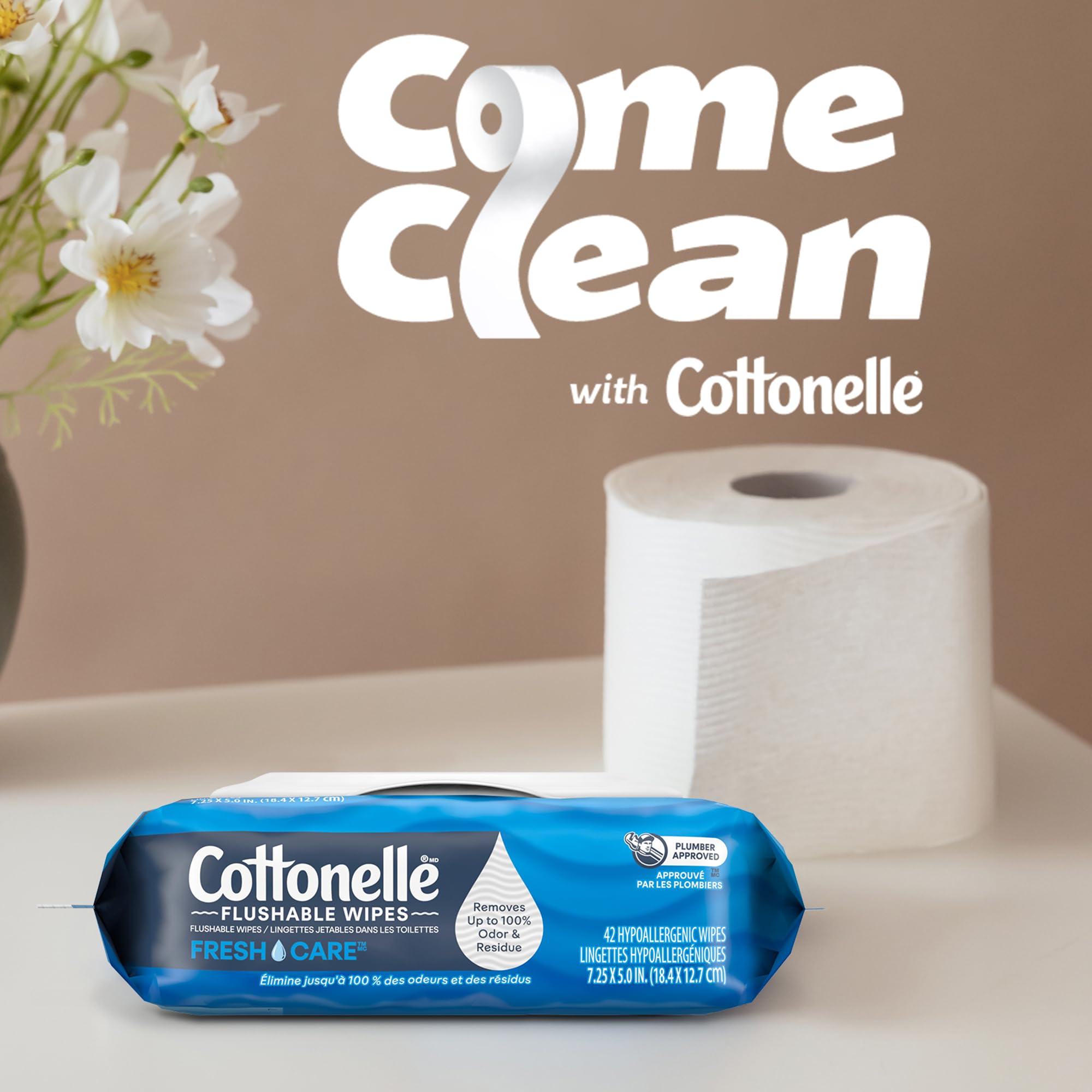 Cottonelle en uso en baño familiar enfatizando comodidad diaria