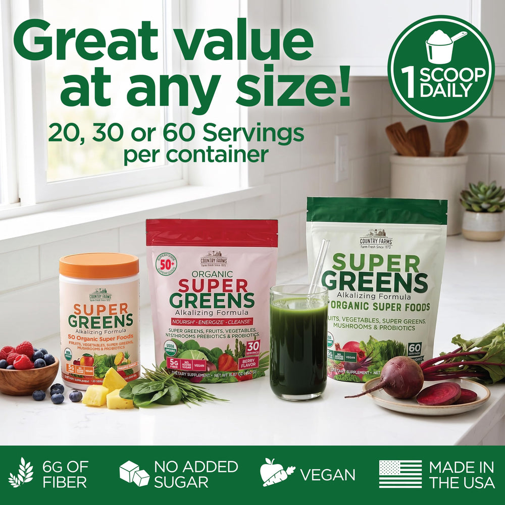 Country Farms smoothie en cocina mostrando uso diario y sabor natural