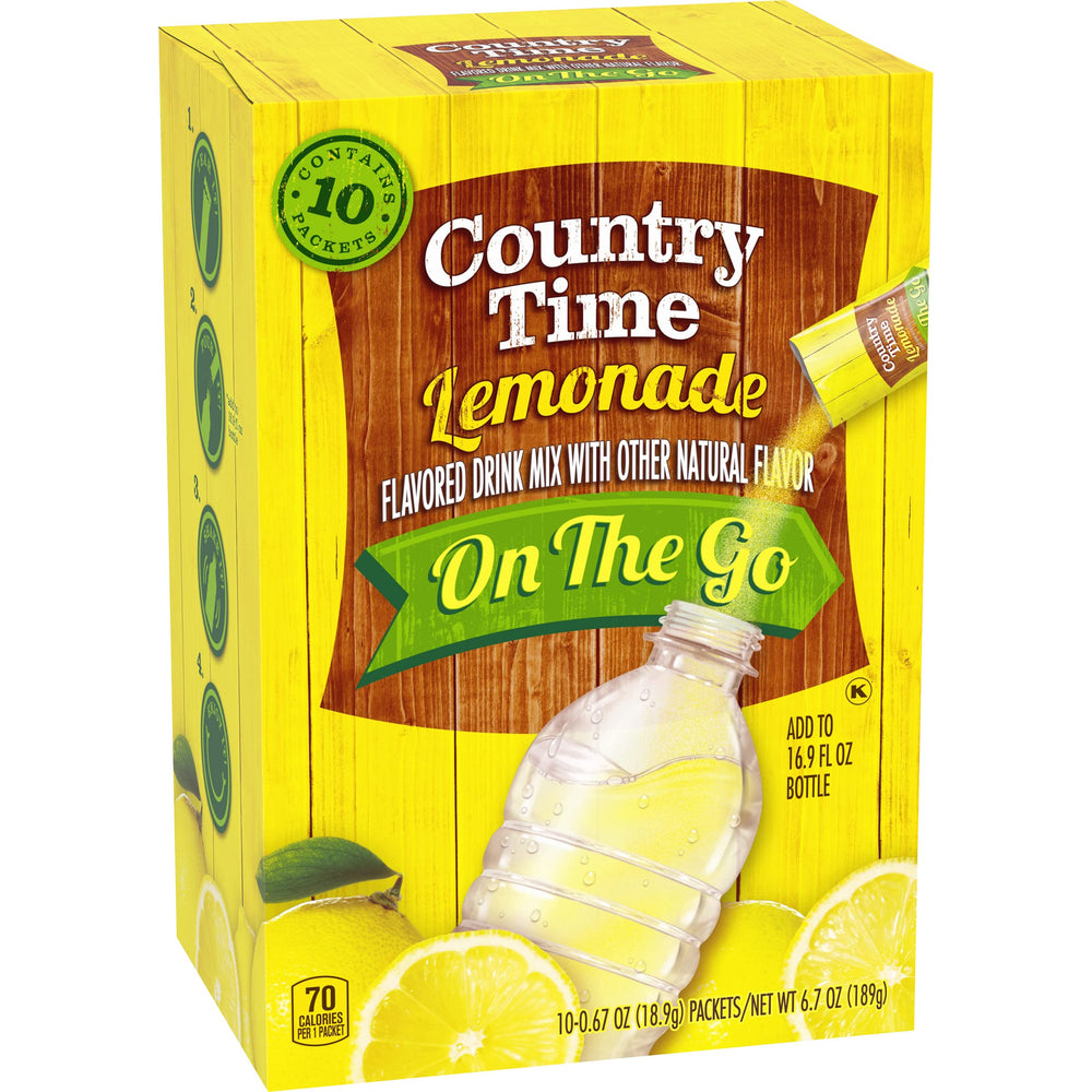 Country Time uso en exterior en picnic como bebida refrescante