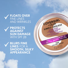 COVERGIRL aplicación con dedos para difuminado rápido y acabado sin marcas