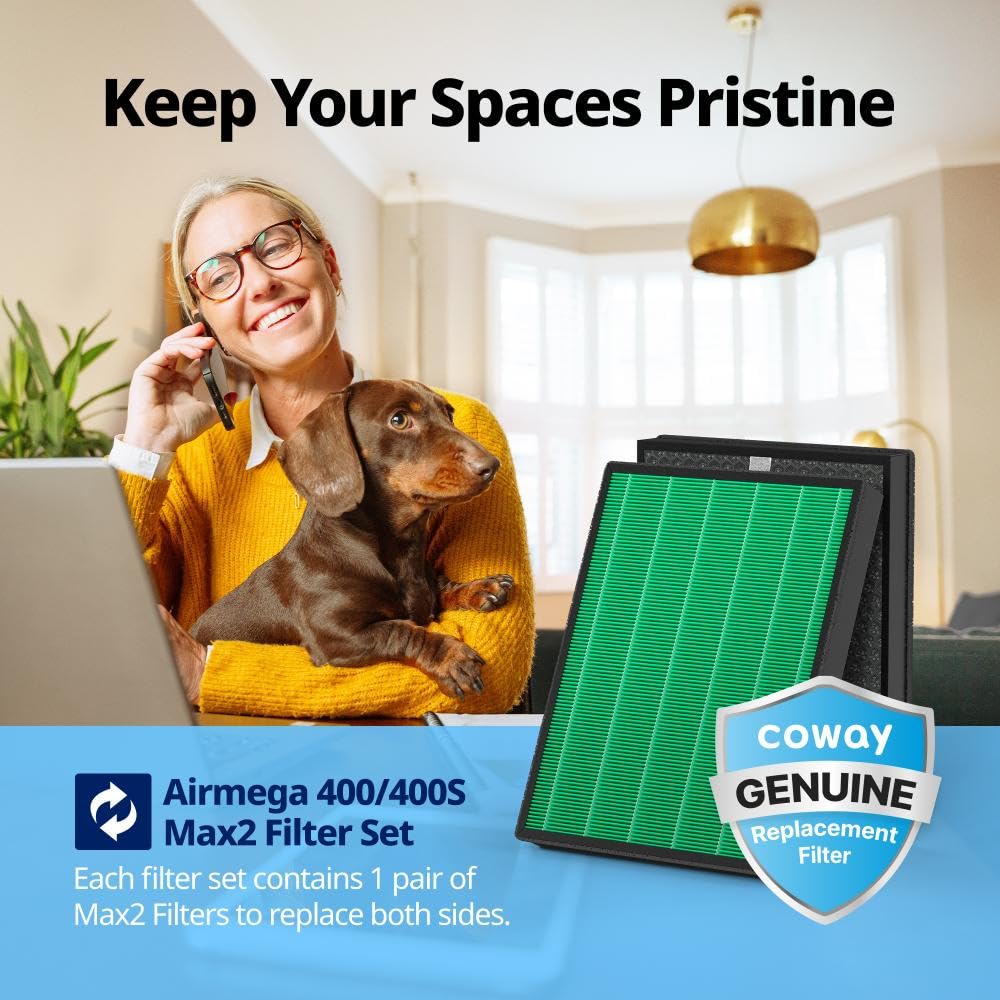 Coway Airmega activated carbon layer detail capturing odors and VOCs effectively