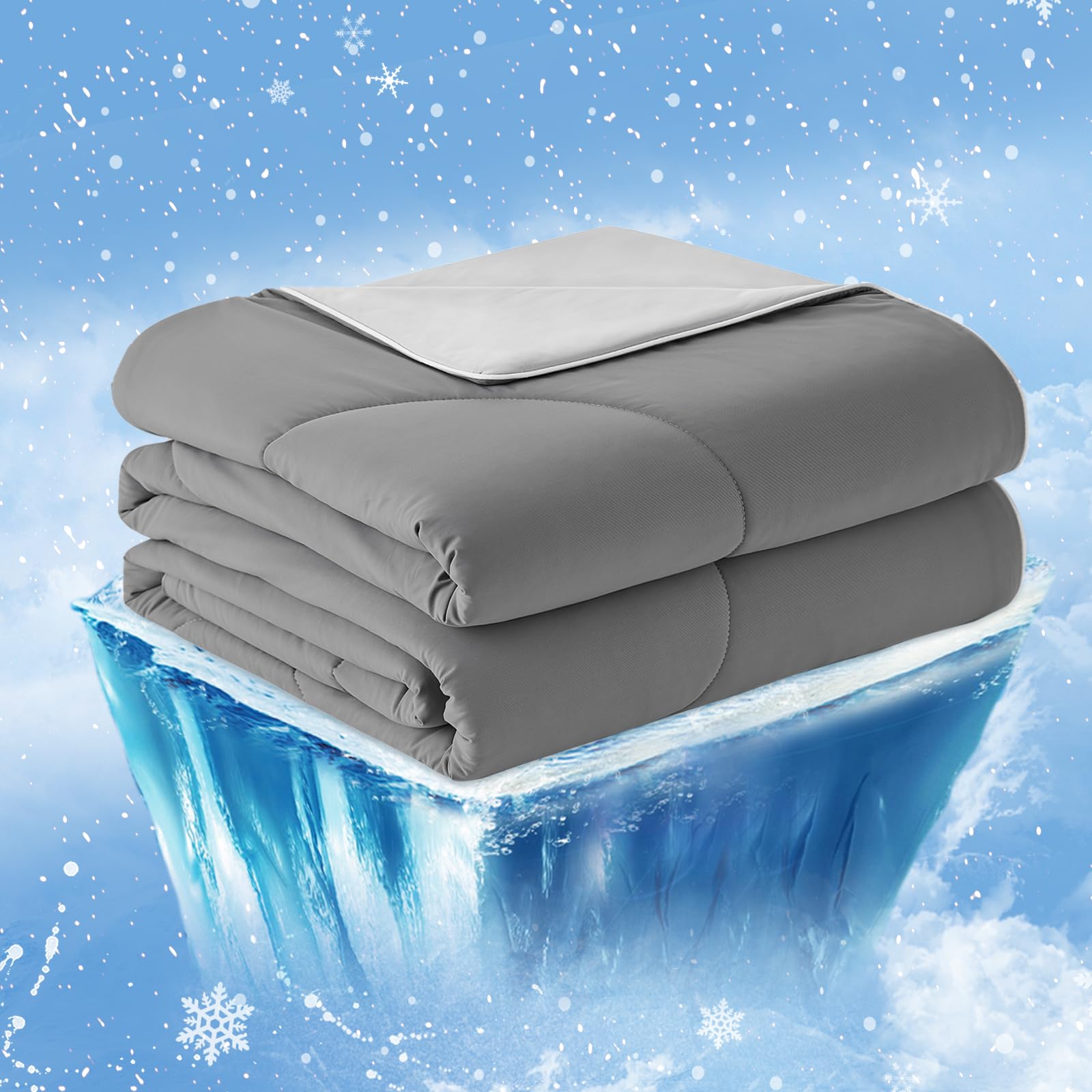 Cozy Bliss comforter in washing machine indicating easy care and machine‑washable benefit