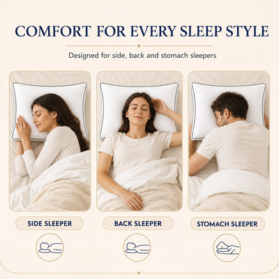 CozyLux almohadas comprimidas en empaque al vacío para envío seguro
